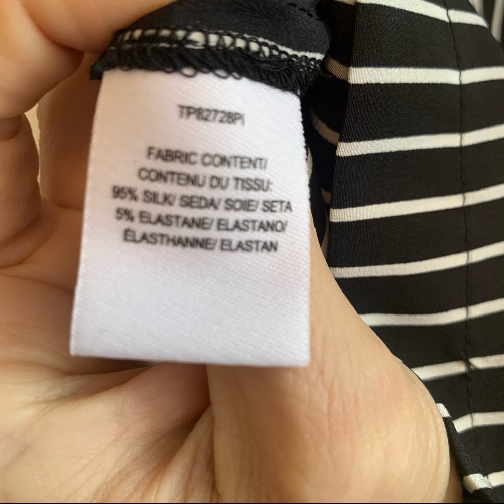 NWT Derek Lam 10 Crosby silk pajama-style blouse - Picture 5 of 6